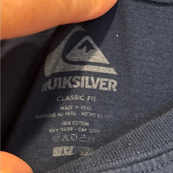 Vintage Quiksilver Costa Rica Men's Blue Graphic T-Shirt Small - Picture 2 of 4